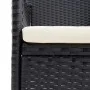 Set de comedor de jardín 7 pzas y cojines ratán sintético negro by , Garden sets - Ref: Foro24-3095019, Price: 606,13 €, Disc...