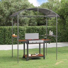 Cenador barbacoa estante lateral acero antracita 220x115x230 cm von , Zelte und Pavillons - Ref: Foro24-360138, Preis: 237,83...
