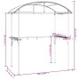 Cenador barbacoa estante lateral acero antracita 220x115x230 cm de , Carpas y cenadores - Ref: Foro24-360138, Precio: 237,70 ...