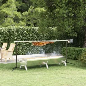 Juego de barbacoa automática y bandeja acero inoxidable by , Barbecues - Ref: Foro24-3152096, Price: 308,33 €, Discount: %