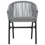 Set Gartentisch und Stühle 3-teilig und Kissen PE Rattangrau von vidaXL, Gartensets - Ref: Foro24-48140, Preis: 185,25 €, Rab...