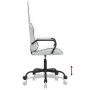 Silla gaming cuero sintético blanco y negro