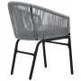 Garden table and 3-piece chair set with gray PE rattan cushions by vidaXL, Garden sets - Ref: Foro24-48140, Price: 222,93 €, ...