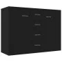 Schwarzes Sperrholz-Sideboard 88x30x65 cm von vidaXL, Sideboards - Ref: Foro24-800685, Preis: 100,94 €, Rabatt: %
