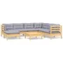 Juego de muebles de jardín 8 pzas y cojines madera maciza pino de , Conjuntos de jardín - Ref: Foro24-3096652, Precio: 640,33...
