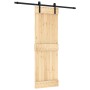 Puerta corredera con herrajes madera maciza de pino 70x210 cm de , Puertas - Ref: Foro24-3202971, Precio: 151,23 €, Descuento: %