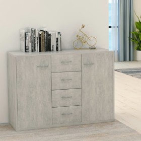 Concrete gray plywood sideboard 60x30x70 cm by vidaXL, Sideboards - Ref: Foro24-800688, Price: 103,90 €, Discount: %