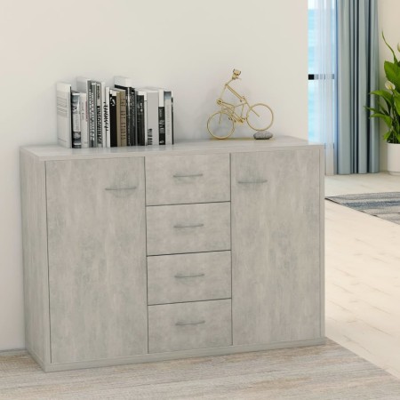 Aparador de madera contrachapada gris hormigón 60x30x70 cm de vidaXL, Aparadores - Ref: Foro24-800688, Precio: 104,93 €, Desc...