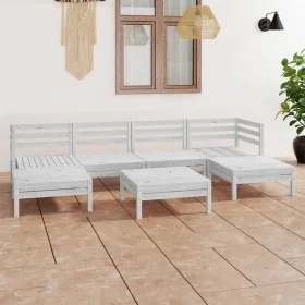 Juego de muebles de jardín 7 pzas madera maciza de pino blanco by , Garden sets - Ref: Foro24-3083340, Price: 344,95 €, Disco...