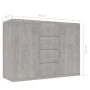 Betongraues Sperrholz-Sideboard 60x30x70 cm von vidaXL, Sideboards - Ref: Foro24-800688, Preis: 102,11 €, Rabatt: %
