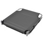 Folding lounger with head cushion and adjustable backrest gray by , Loungers - Ref: Foro24-44295, Price: 93,57 €, Discount: %