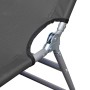 Folding lounger with head cushion and adjustable backrest gray by , Loungers - Ref: Foro24-44295, Price: 93,57 €, Discount: %