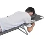 Folding lounger with head cushion and adjustable backrest gray by , Loungers - Ref: Foro24-44295, Price: 64,01 €, Discount: %
