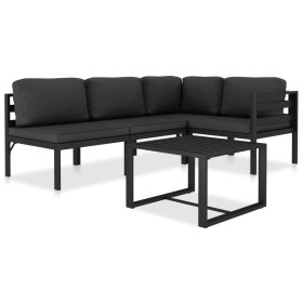 Garden furniture set 5 pieces and anthracite gray aluminum cushions by , Garden sets - Ref: Foro24-49232, Price: 603,84 €, Di...