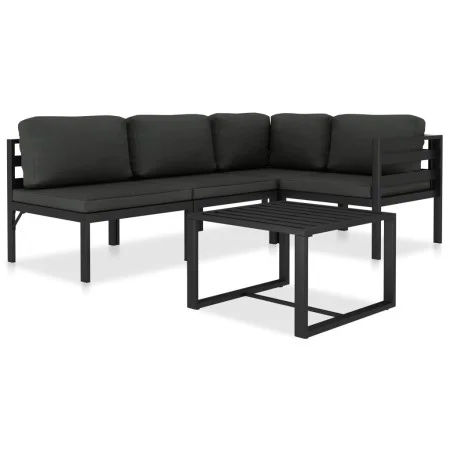 Gartenmöbel-Set 5-teilig und anthrazitgraue Aluminiumkissen von , Gartensets - Ref: Foro24-49232, Preis: 643,89 €, Rabatt: %