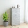 Concrete gray plywood sideboard with 6 drawers 50x34x96cm by vidaXL, Sideboards - Ref: Foro24-800670, Price: 92,77 €, Discoun...