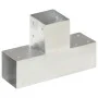 T post connectors 4 pcs galvanized metal 91x91 mm by , fence posts - Ref: Foro24-145472, Price: 73,39 €, Discount: %