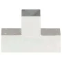 T post connectors 4 pcs galvanized metal 91x91 mm by , fence posts - Ref: Foro24-145472, Price: 73,39 €, Discount: %