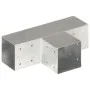 T post connectors 4 pcs galvanized metal 91x91 mm by , fence posts - Ref: Foro24-145472, Price: 73,39 €, Discount: %
