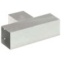 T post connectors 4 pcs galvanized metal 91x91 mm by , fence posts - Ref: Foro24-145472, Price: 75,00 €, Discount: %