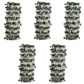 Willow trellis fences 5 pcs artificial leaves 180x60 cm by , fence panels - Ref: Foro24-147752, Price: 45,99 €, Discount: %