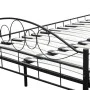 Cama de metal negro con colchón 180x200 cm de , Camas y somieres - Ref: Foro24-270708, Precio: 575,08 €, Descuento: %