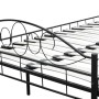 Cama de metal negro con colchón 180x200 cm de , Camas y somieres - Ref: Foro24-270708, Precio: 585,45 €, Descuento: %
