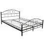 Cama de metal negro con colchón 180x200 cm de , Camas y somieres - Ref: Foro24-270708, Precio: 575,08 €, Descuento: %