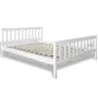 Solid pine wood bed with mattress 140x200 cm by , Beds and slatted bases - Ref: Foro24-271808, Price: 618,33 €, Discount: %
