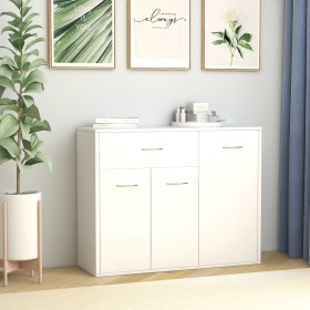 Sideboard aus weißem Sperrholz 88x30x70 cm von vidaXL, Sideboards - Ref: Foro24-800675, Preis: 85,10 €, Rabatt: %