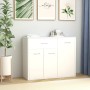 Aparador de madera contrachapada blanco 88x30x70 cm de vidaXL, Aparadores - Ref: Foro24-800675, Precio: 85,00 €, Descuento: %