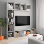 TV cabinet and bookcase 3 pieces concrete gray 180x30x180 cm by , Bookcases and shelves - Ref: Foro24-278792, Price: 161,97 €...