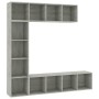 TV cabinet and bookcase 3 pieces concrete gray 180x30x180 cm by , Bookcases and shelves - Ref: Foro24-278792, Price: 161,97 €...