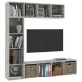TV cabinet and bookcase 3 pieces concrete gray 180x30x180 cm by , Bookcases and shelves - Ref: Foro24-278792, Price: 157,30 €...