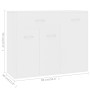 Sideboard aus weißem Sperrholz 88x30x70 cm von vidaXL, Sideboards - Ref: Foro24-800675, Preis: 85,10 €, Rabatt: %