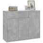 Betongraues Sperrholz-Sideboard 88x30x70 cm von vidaXL, Sideboards - Ref: Foro24-800679, Preis: 80,47 €, Rabatt: %