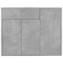 Betongraues Sperrholz-Sideboard 88x30x70 cm von vidaXL, Sideboards - Ref: Foro24-800679, Preis: 80,47 €, Rabatt: %