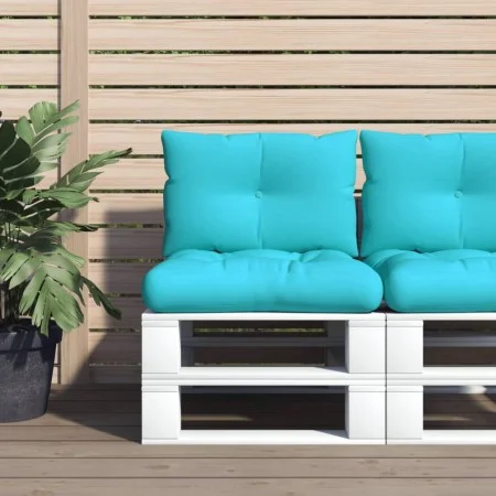 Pallet cushions 2 units turquoise Oxford fabric by , Cushions for chairs and sofas - Ref: Foro24-360855, Price: 36,12 €, Disc...