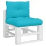 Pallet cushions 2 units turquoise Oxford fabric by , Cushions for chairs and sofas - Ref: Foro24-360855, Price: 36,12 €, Disc...