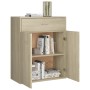 Sideboard aus Sonoma-Eichensperrholz, 60 x 30 x 75 cm von vidaXL, Sideboards - Ref: Foro24-800714, Preis: 61,67 €, Rabatt: %