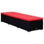 Garden loungers and table 3 pieces black synthetic rattan by , Loungers - Ref: Foro24-3057667, Price: 341,07 €, Discount: %