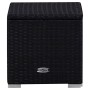 Gartenliegen und Tisch 3 Stück schwarzes synthetisches Rattan von , Liegen - Ref: Foro24-3057667, Preis: 341,07 €, Rabatt: %