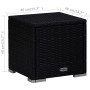 Gartenliegen und Tisch 3 Stück schwarzes synthetisches Rattan von , Liegen - Ref: Foro24-3057667, Preis: 341,07 €, Rabatt: %