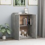 Betongraues Sperrholz-Sideboard 60x30x75 cm von vidaXL, Sideboards - Ref: Foro24-800733, Preis: 55,01 €, Rabatt: %