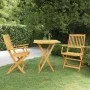 Comedor de jardín plegable 3 piezas madera maciza de acacia de , Conjuntos de jardín - Ref: Foro24-3058253, Precio: 159,99 €,...