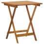Folding garden dining table 3 pieces solid acacia wood by , Garden sets - Ref: Foro24-3058253, Price: 164,04 €, Discount: %