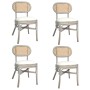 Sillas de comedor 4 unidades lino gris de vidaXL, Sillas de comedor - Ref: Foro24-3071721, Precio: 345,02 €, Descuento: %
