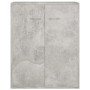 Betongraues Sperrholz-Sideboard 60x30x75 cm von vidaXL, Sideboards - Ref: Foro24-800733, Preis: 55,01 €, Rabatt: %