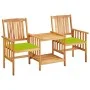 Sillas y mesita de jardín con cojines madera maciza acacia de , Conjuntos de jardín - Ref: Foro24-3061301, Precio: 150,95 €, ...