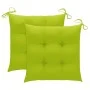 Garden chairs and table with solid acacia wood cushions by , Garden sets - Ref: Foro24-3061301, Price: 147,06 €, Discount: %